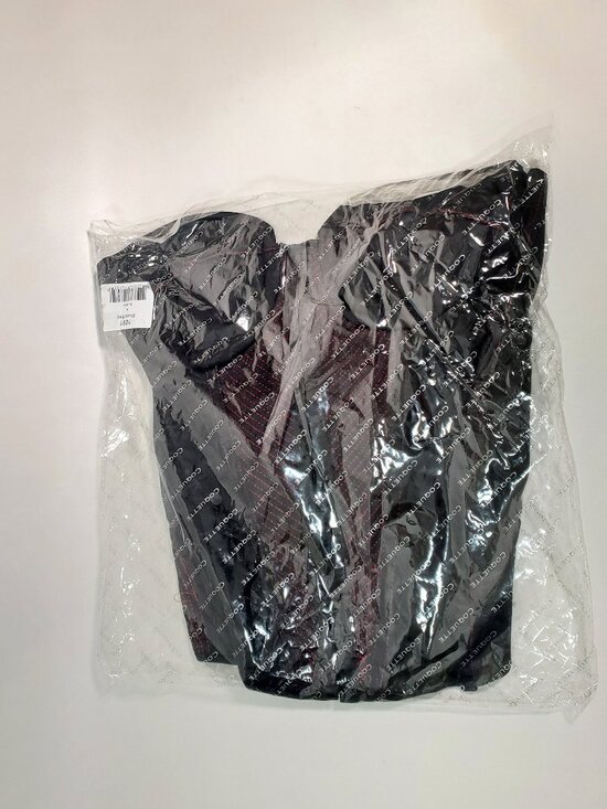 Bustier Corset – Black with Red Stitching & Ribbon Tie– Size L – NWT - Picture 8 of 16